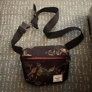 Herschel Supply Company Black Floral satchel